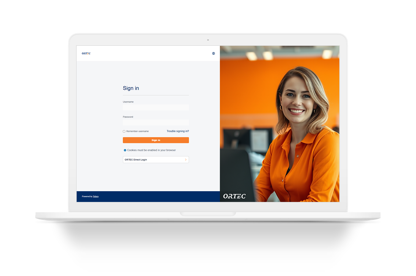 ORTEC | Totara sign-in | UP learning