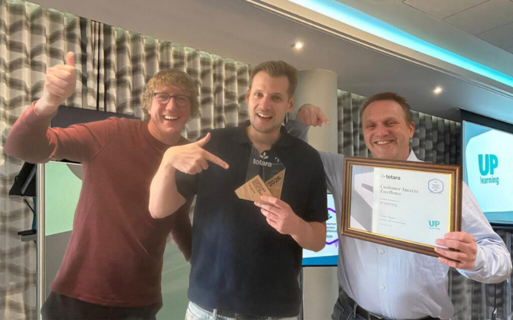 Totara award | Customer Success Excellence | UP learning